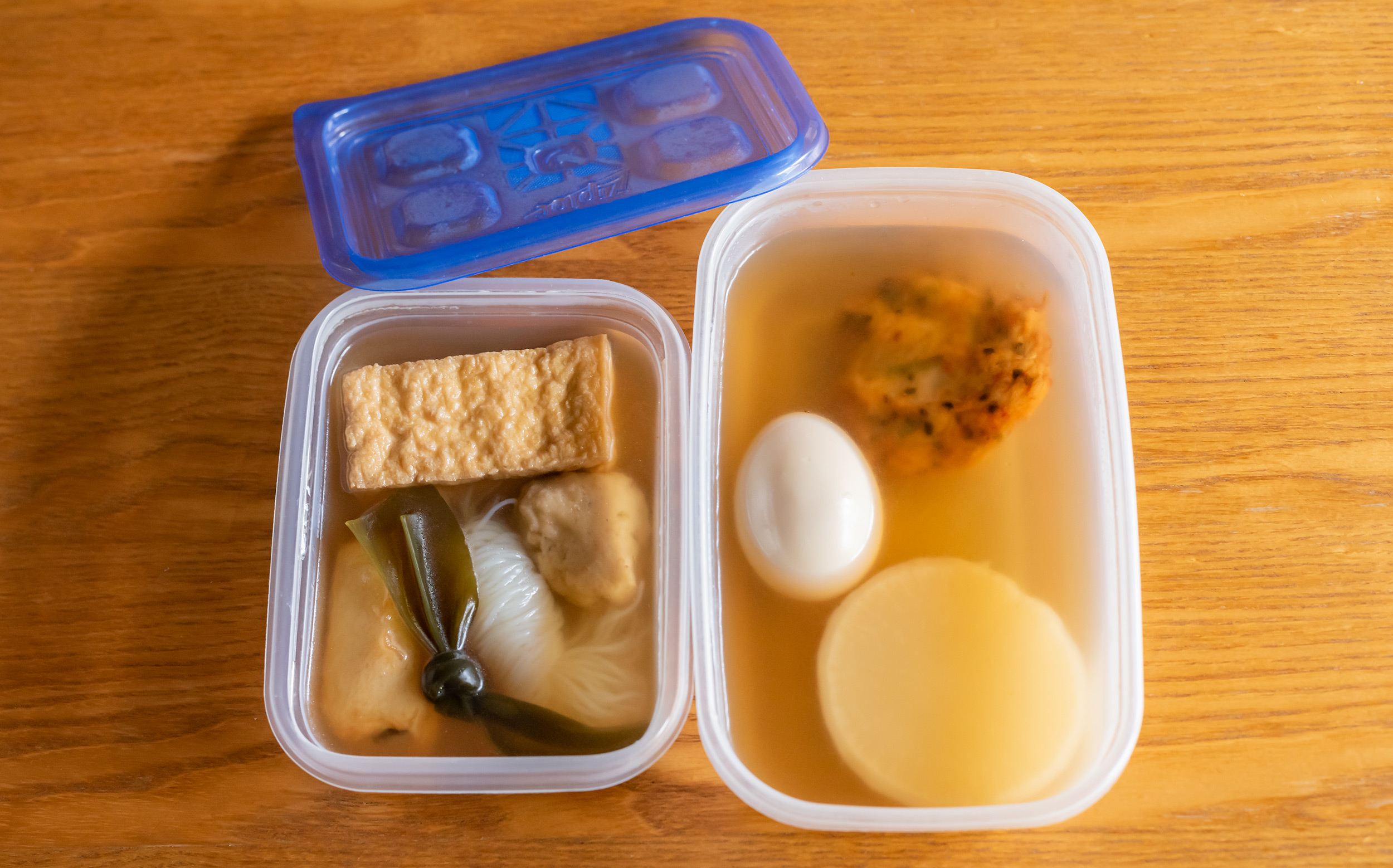 おでんの食中毒の予防方法：小分けして冷蔵庫に保存
