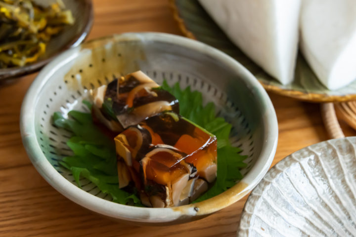 東京のおでん種やさんの煮こごり：神茂の煮こごり