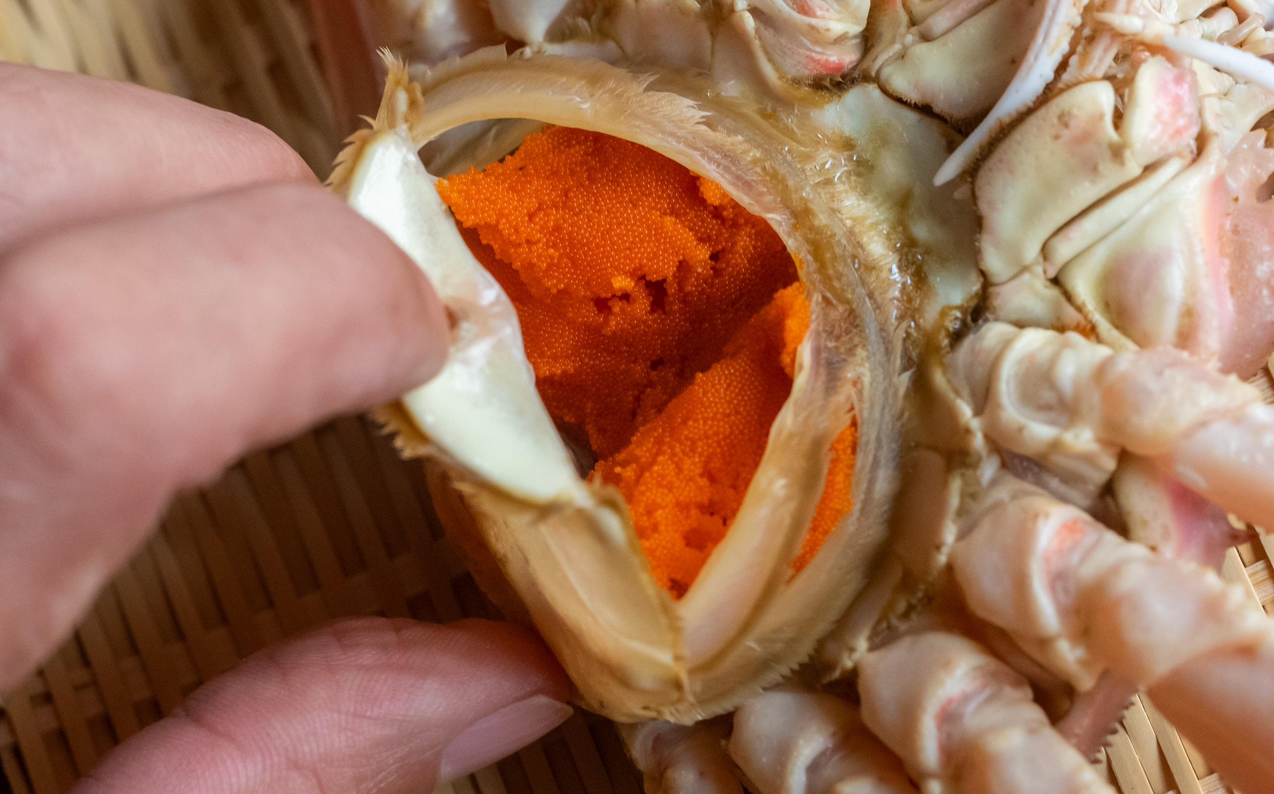 おでんの蟹面の調理方法：外子
