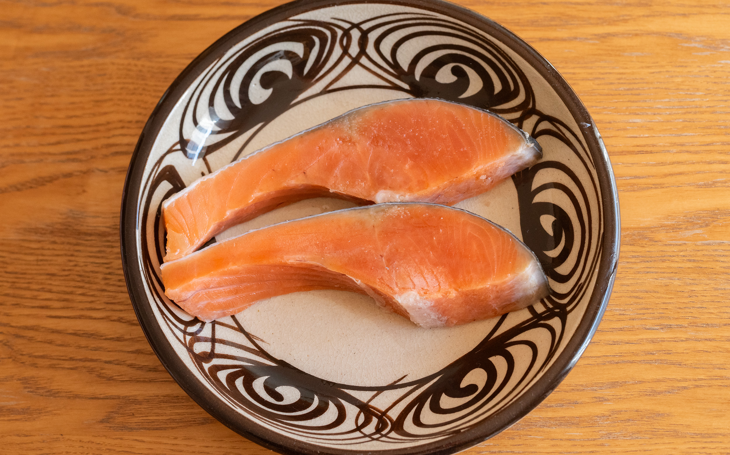 おでんの鮭の調理方法：鮭の切り身