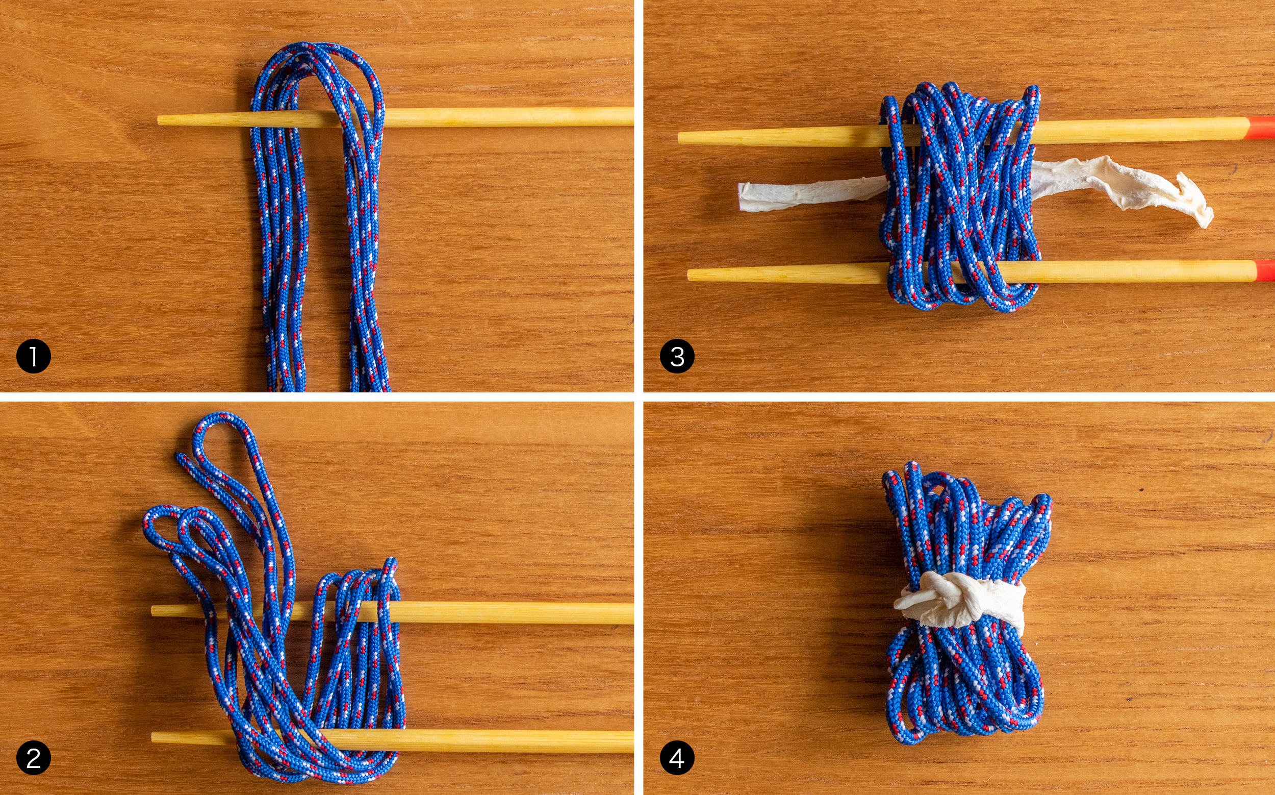 おでんの白滝の結び方・巻き方：干瓢を使った結び方のステップ