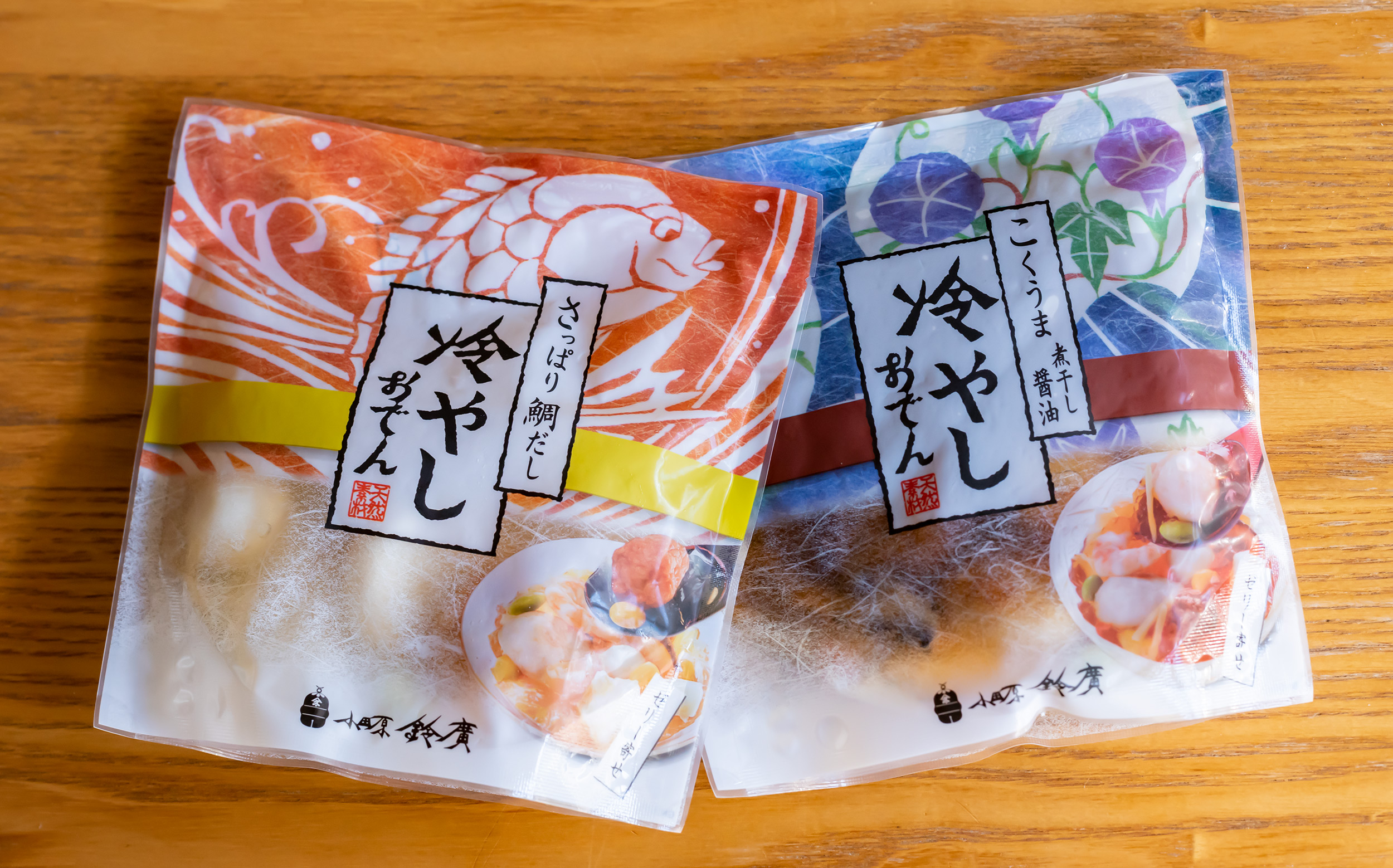 鈴廣かまぼこ：冷やしおでん さっぱり鯛だし、コクうま煮干し醤油